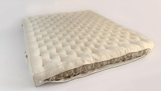 Wool Mattress Front Opened Wool Filled Oeko-Tex